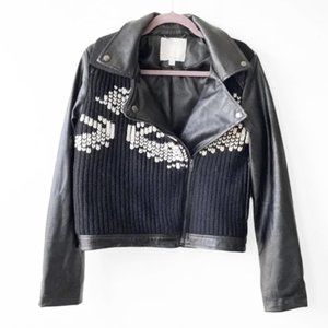 ANTHROPOLOGIE "Ett:Twa" Leather Moto Jacket